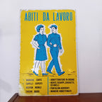 Cartello di cantiere "Abiti da lavoro" - anni '60