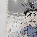 Cartello di cantiere "Elmetto" - anni '60