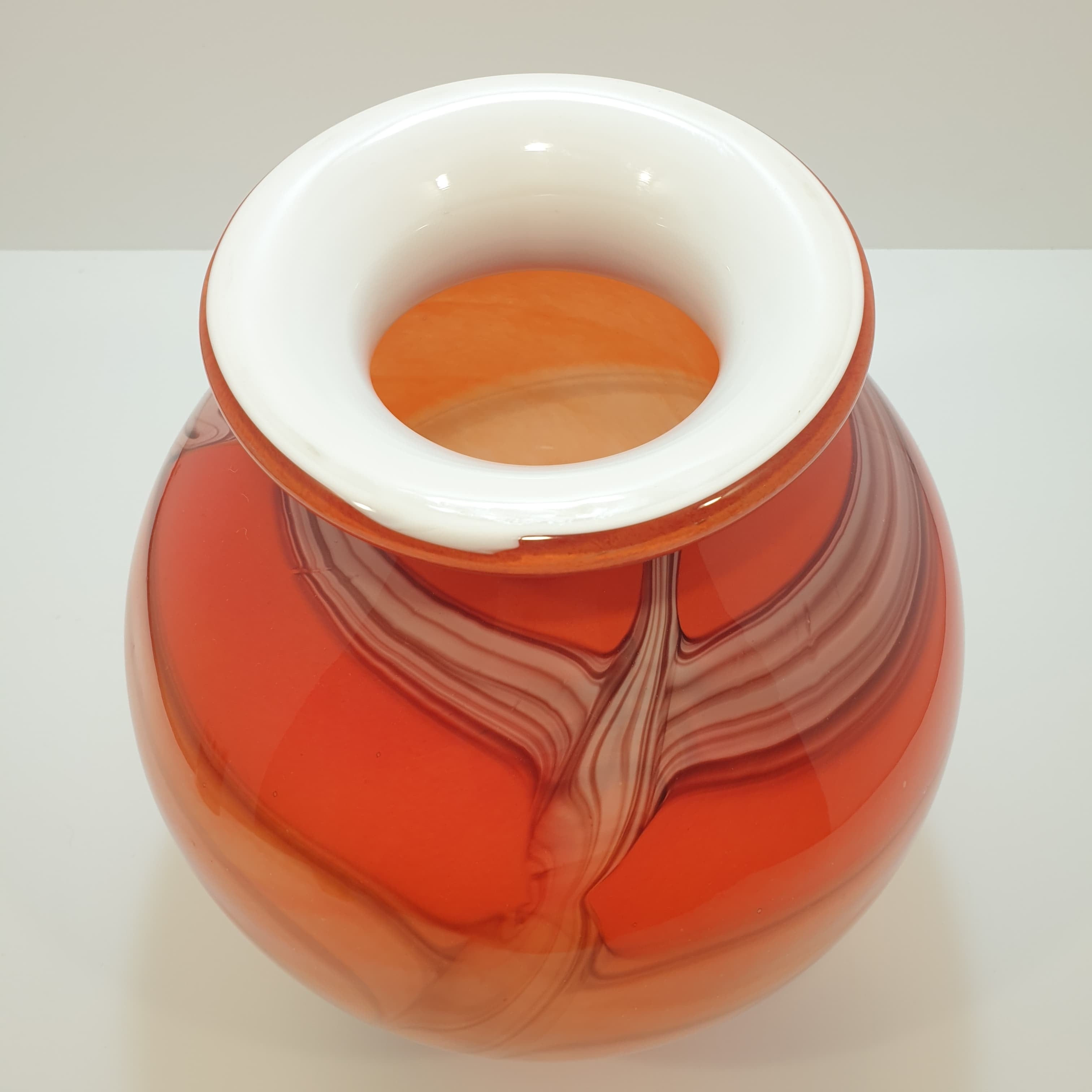 Vaso in vetro in doppia fusione