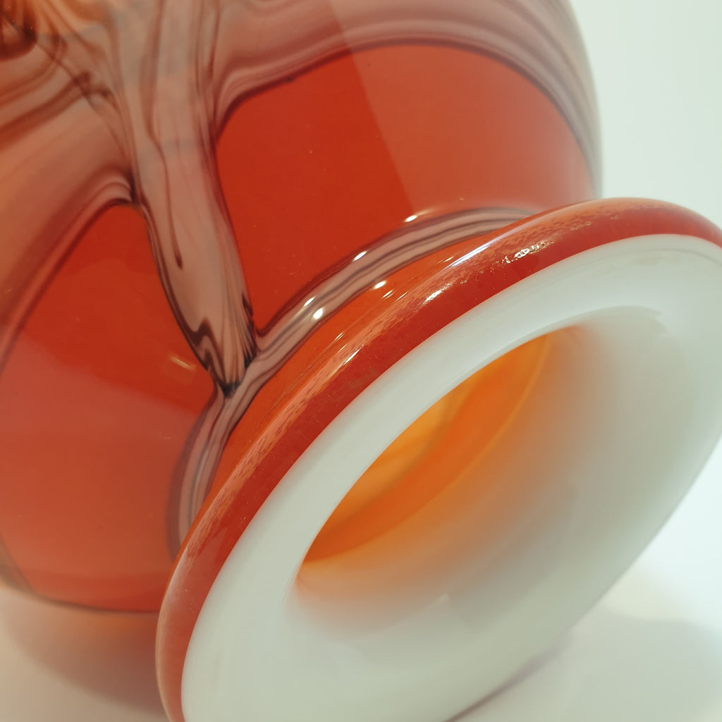 Vaso in vetro in doppia fusione