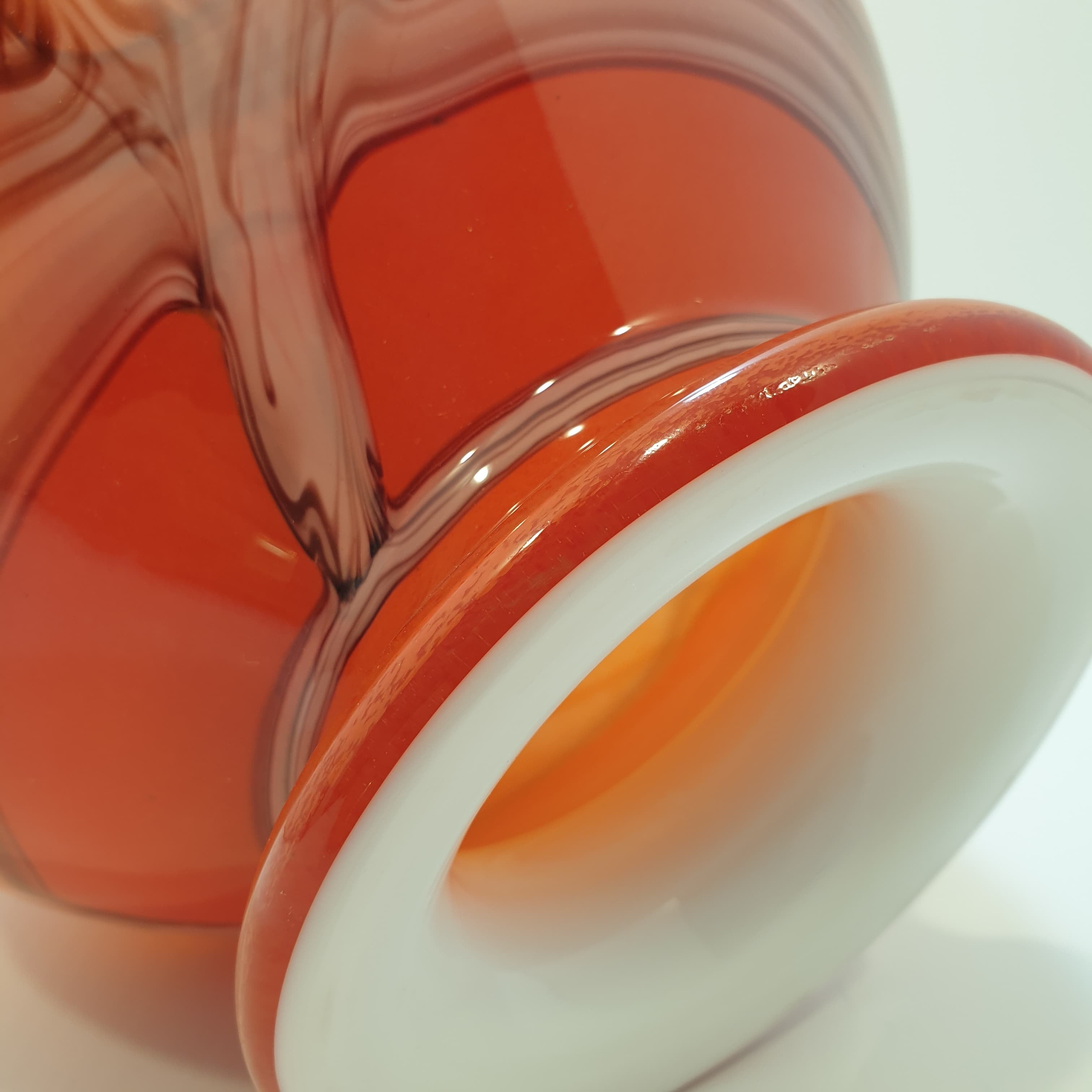 Vaso in vetro in doppia fusione