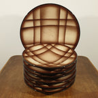 Piatti in ceramica decorati a mano