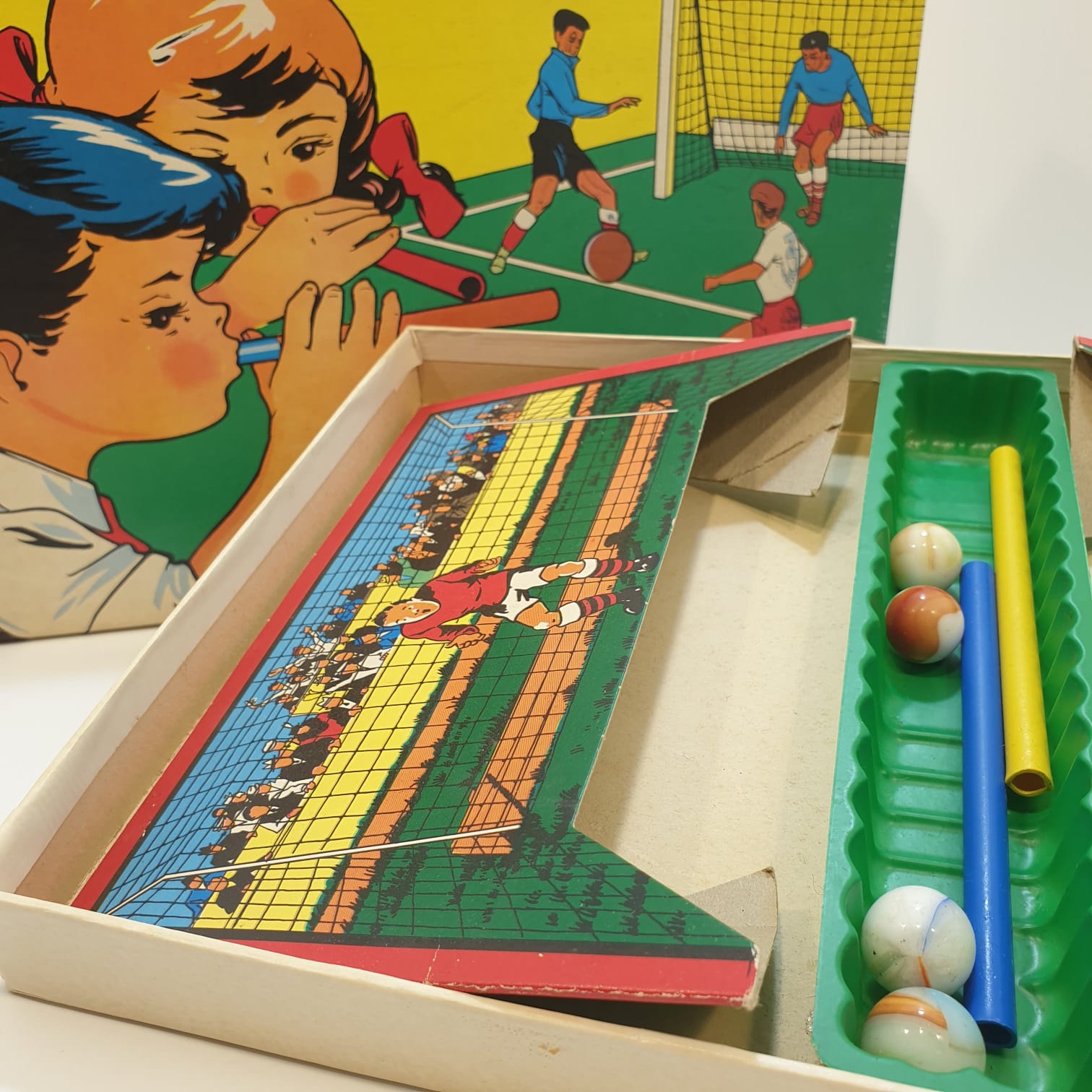 Gioco in scatola "Blaas-voetbal"