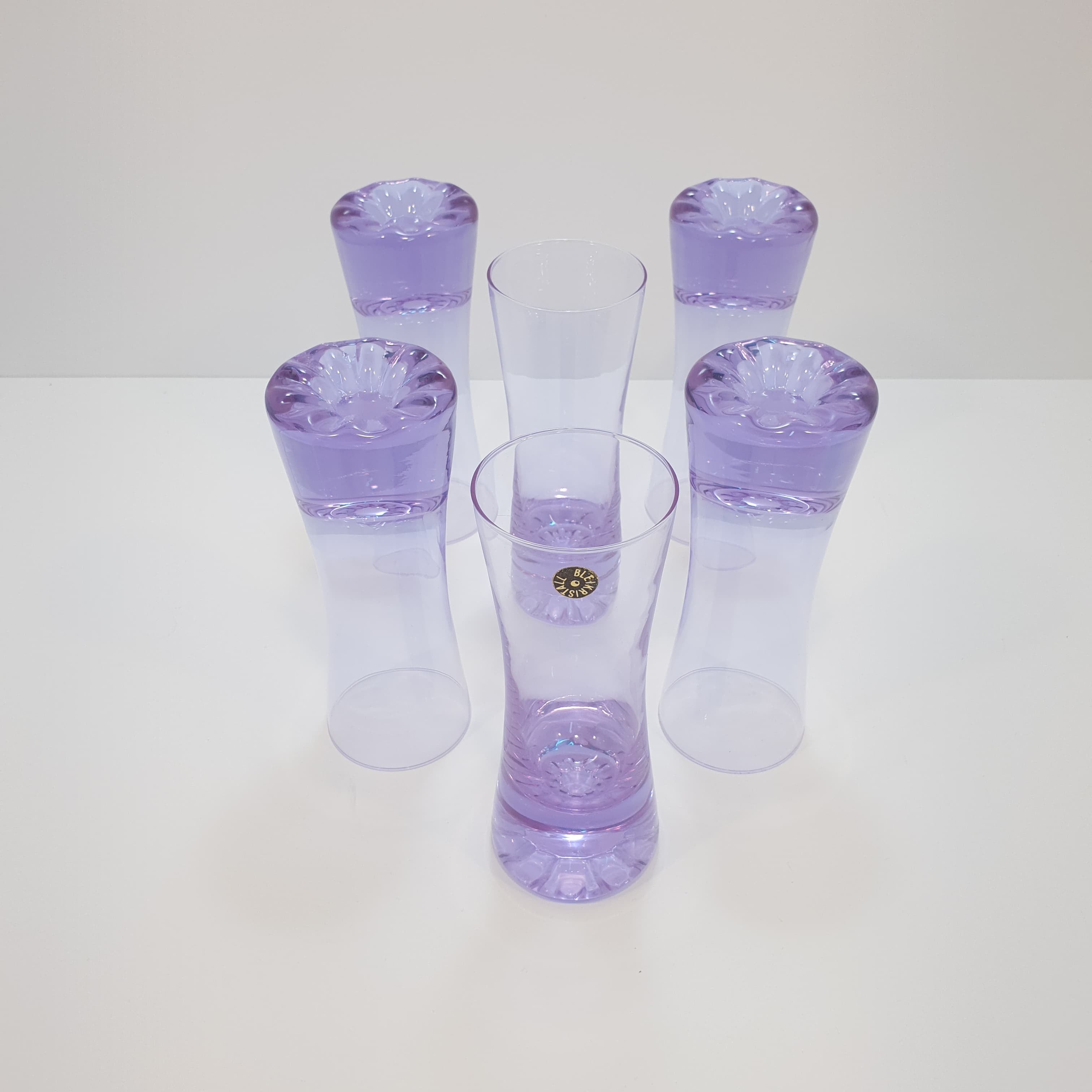 Set sei bicchieri in alessandrite