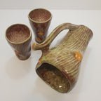 Brocca e due bicchieri - Ceramica Umbra