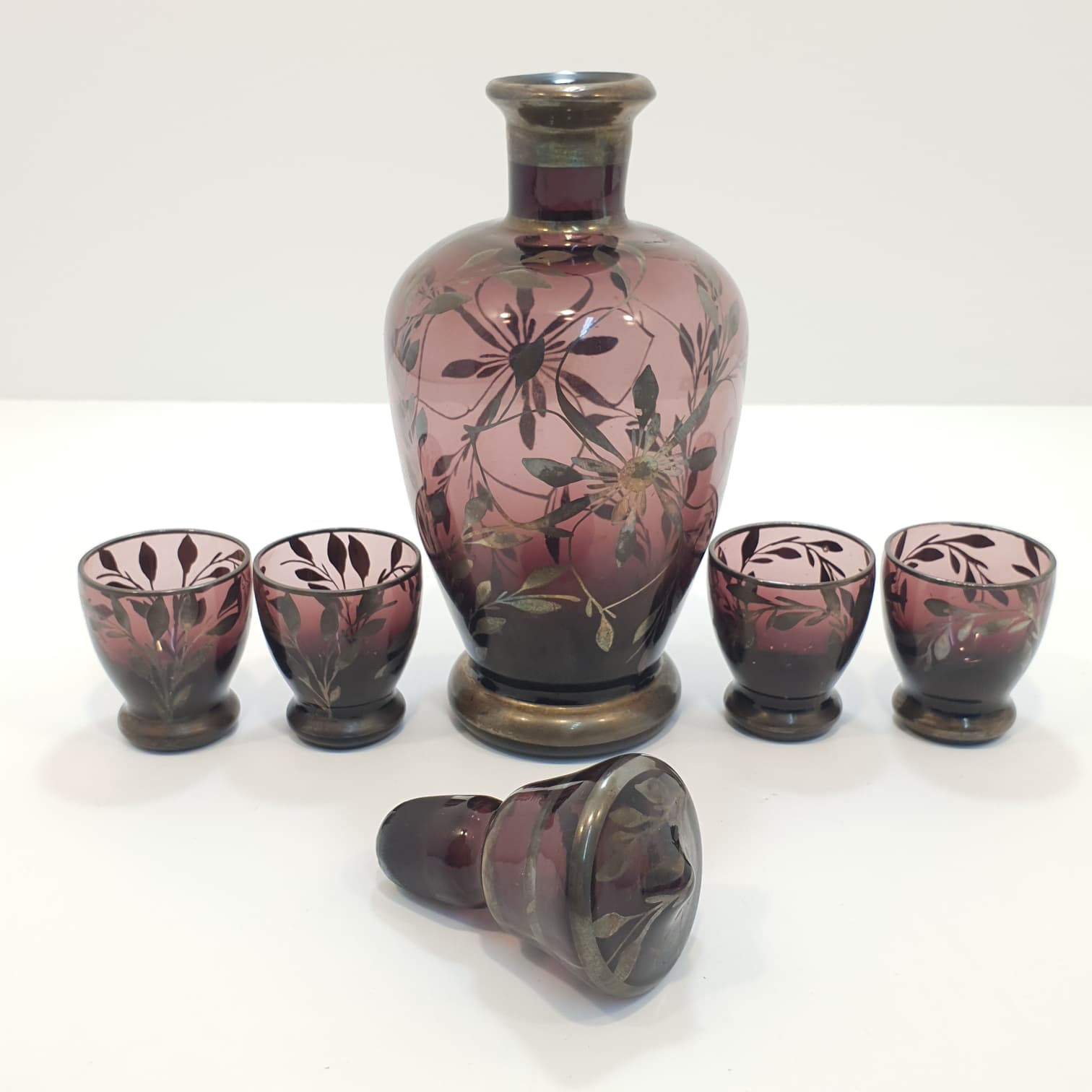 Set per rosolio - prima metà Novecento