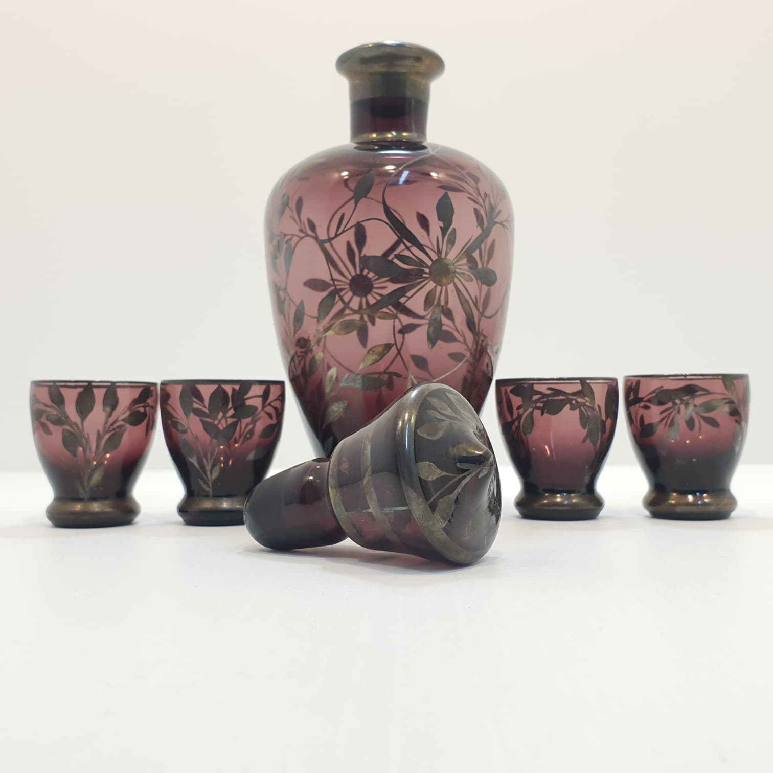 Set per rosolio - prima metà Novecento
