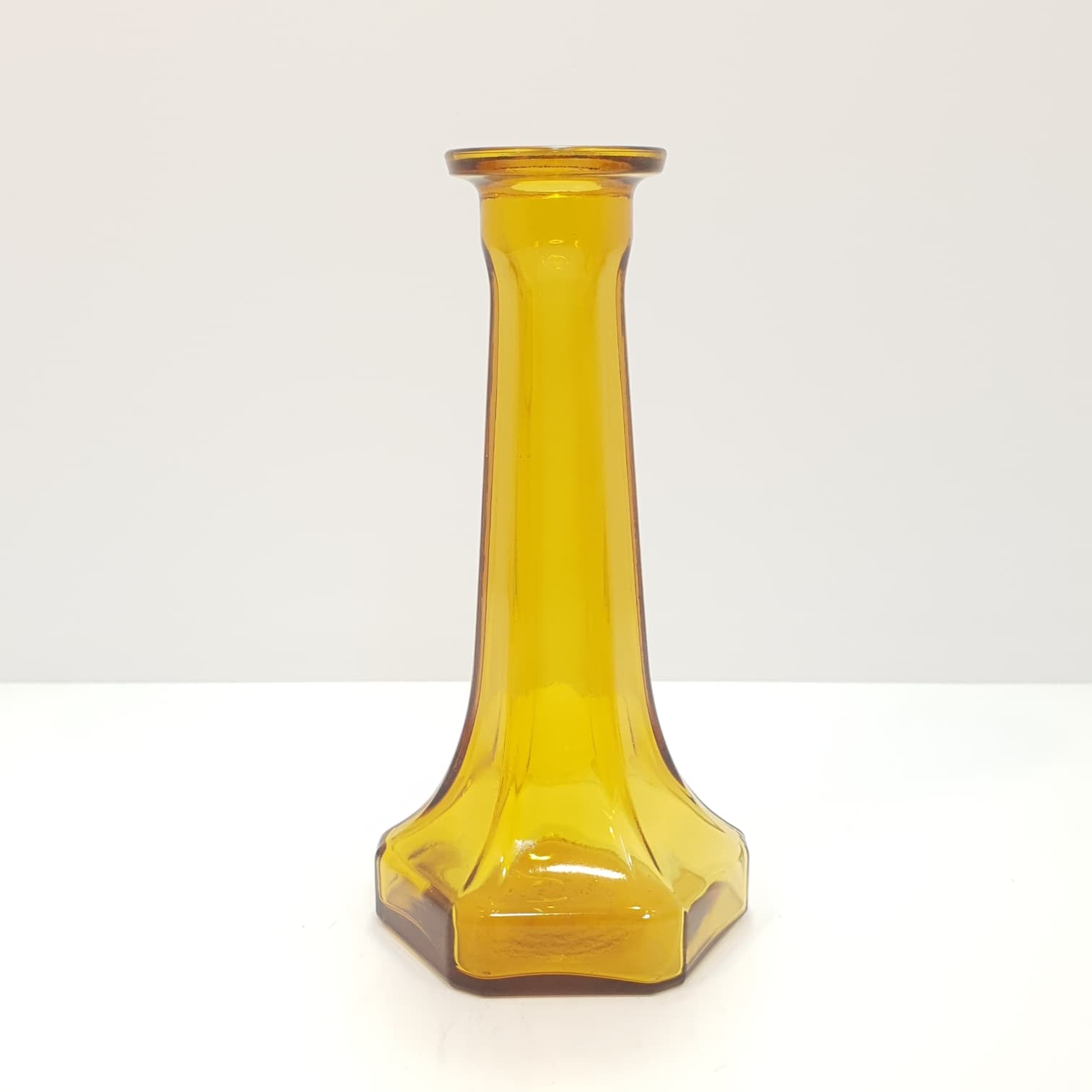 Vaso in vetro ambrato