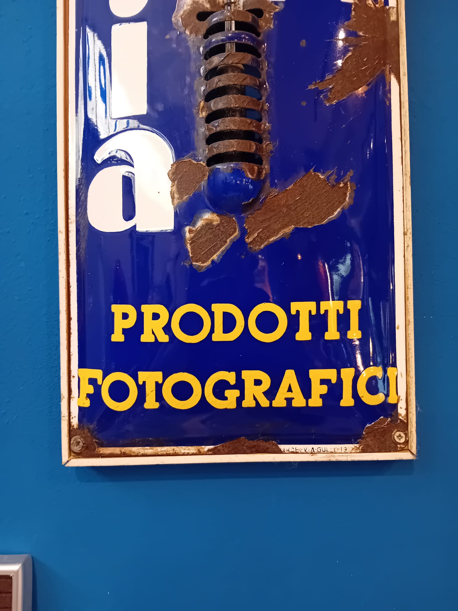 Ferrania insegna termometro - anni '60