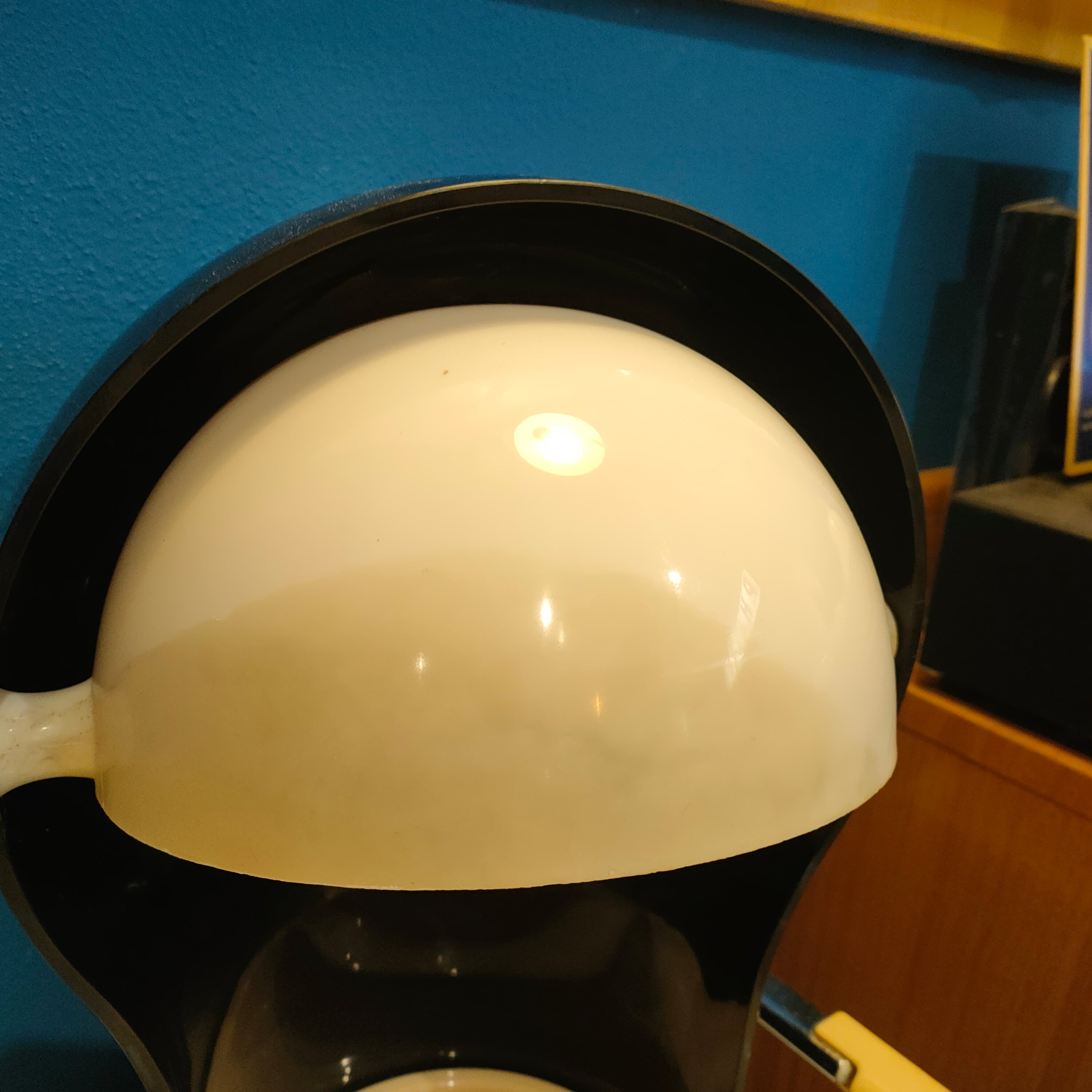 Lampada "Telegono" nera, Vico Magistretti per Artemide, 1966