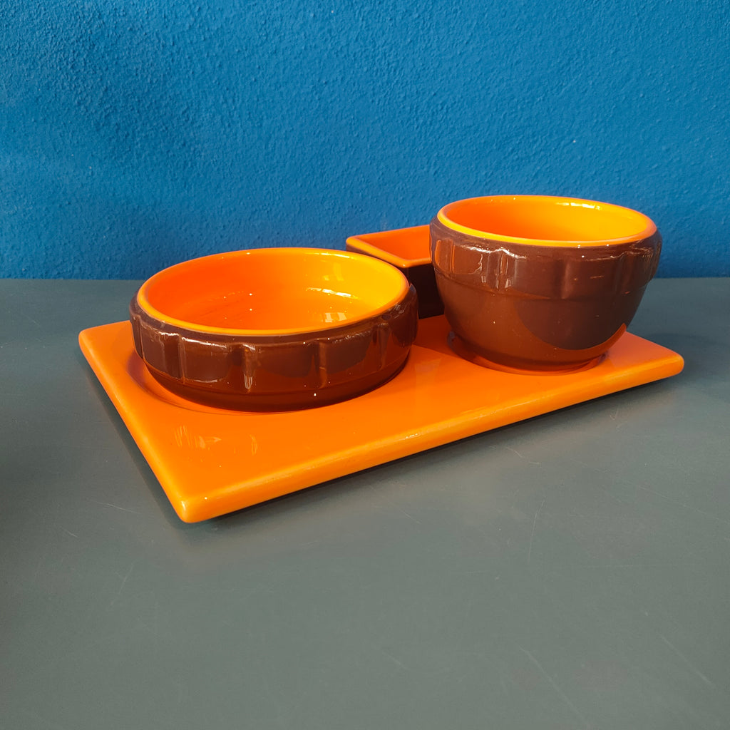 Set per aperitivo in ceramica - 1970s