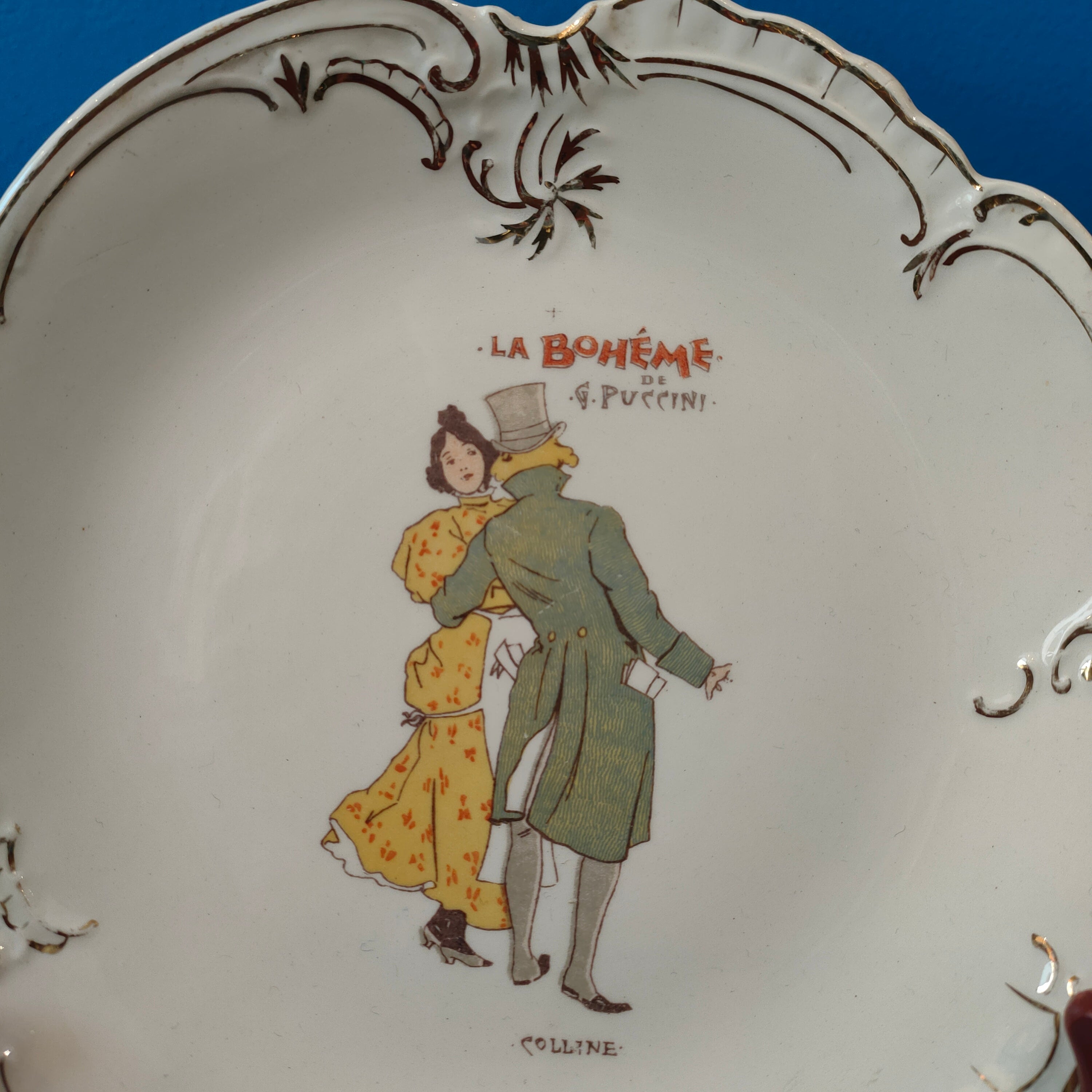 Piatto S.C. Richard, serie Ricordi "La Bohème", 1970s