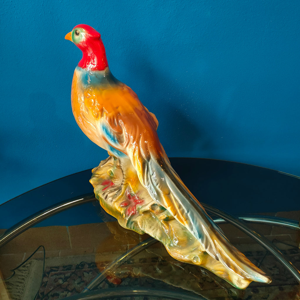 Fagiano decorativo in ceramica - Italia, anni '50