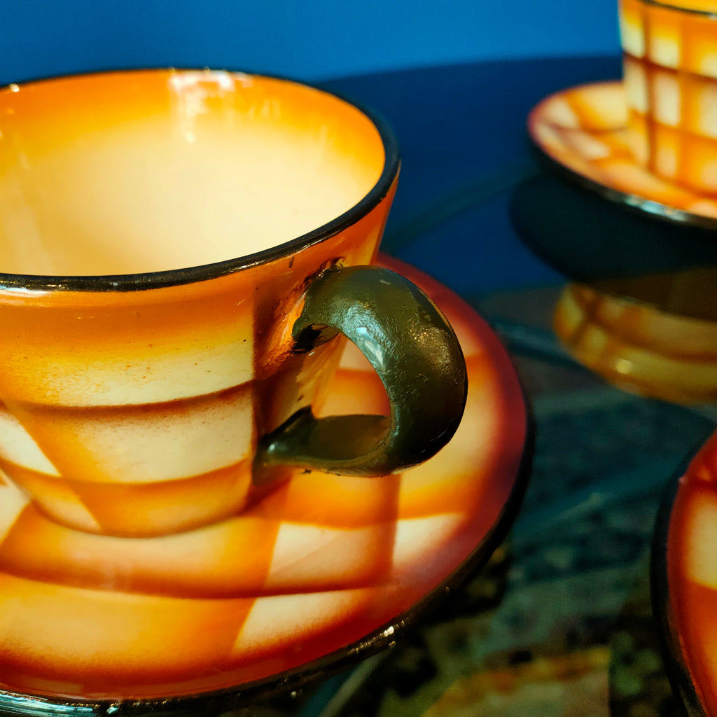 Servizio da tè, manifattura italiana stile Galvani, anni '40