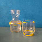 Caraffa da comodino con bicchiere