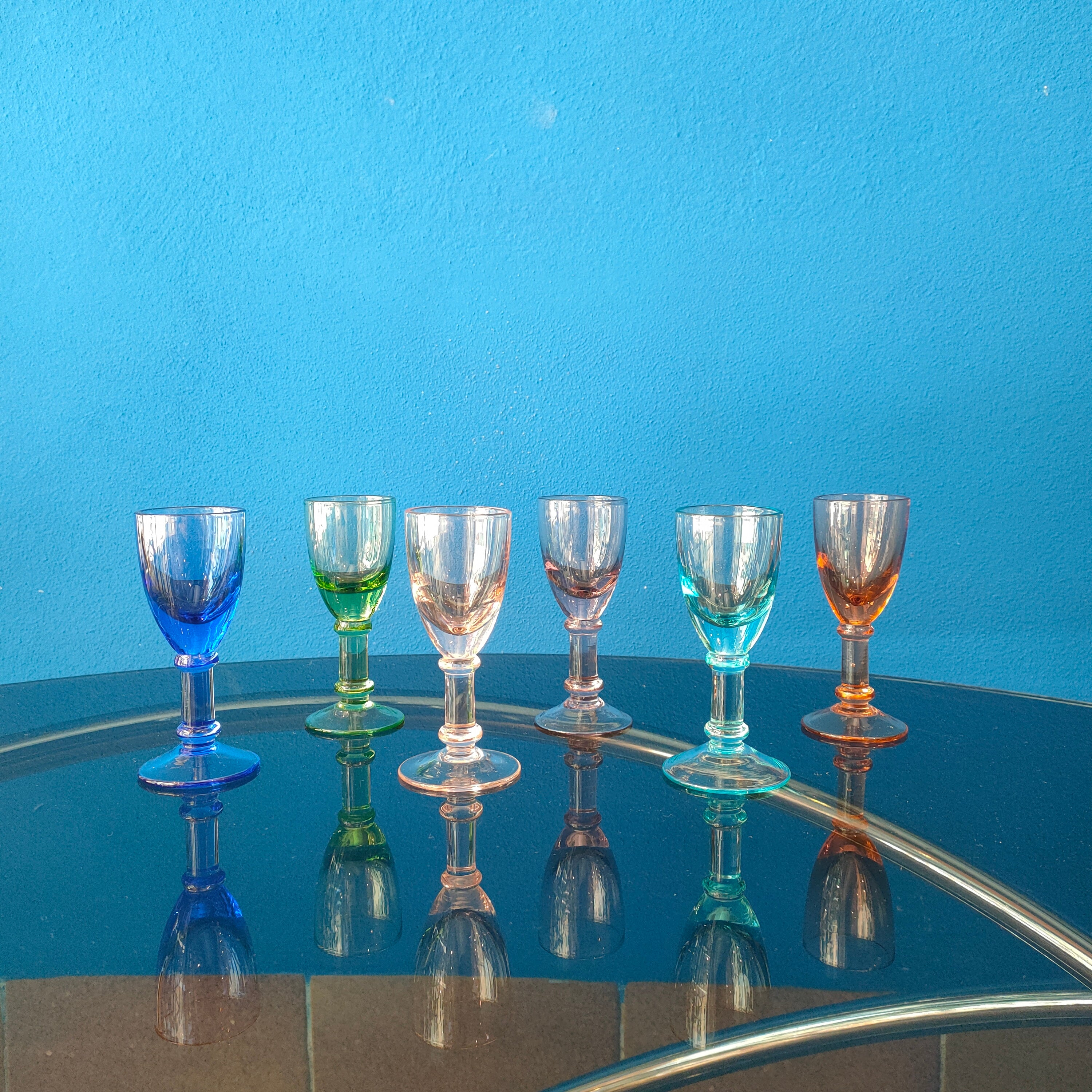 Piccoli bicchieri liquore "Arlecchino"