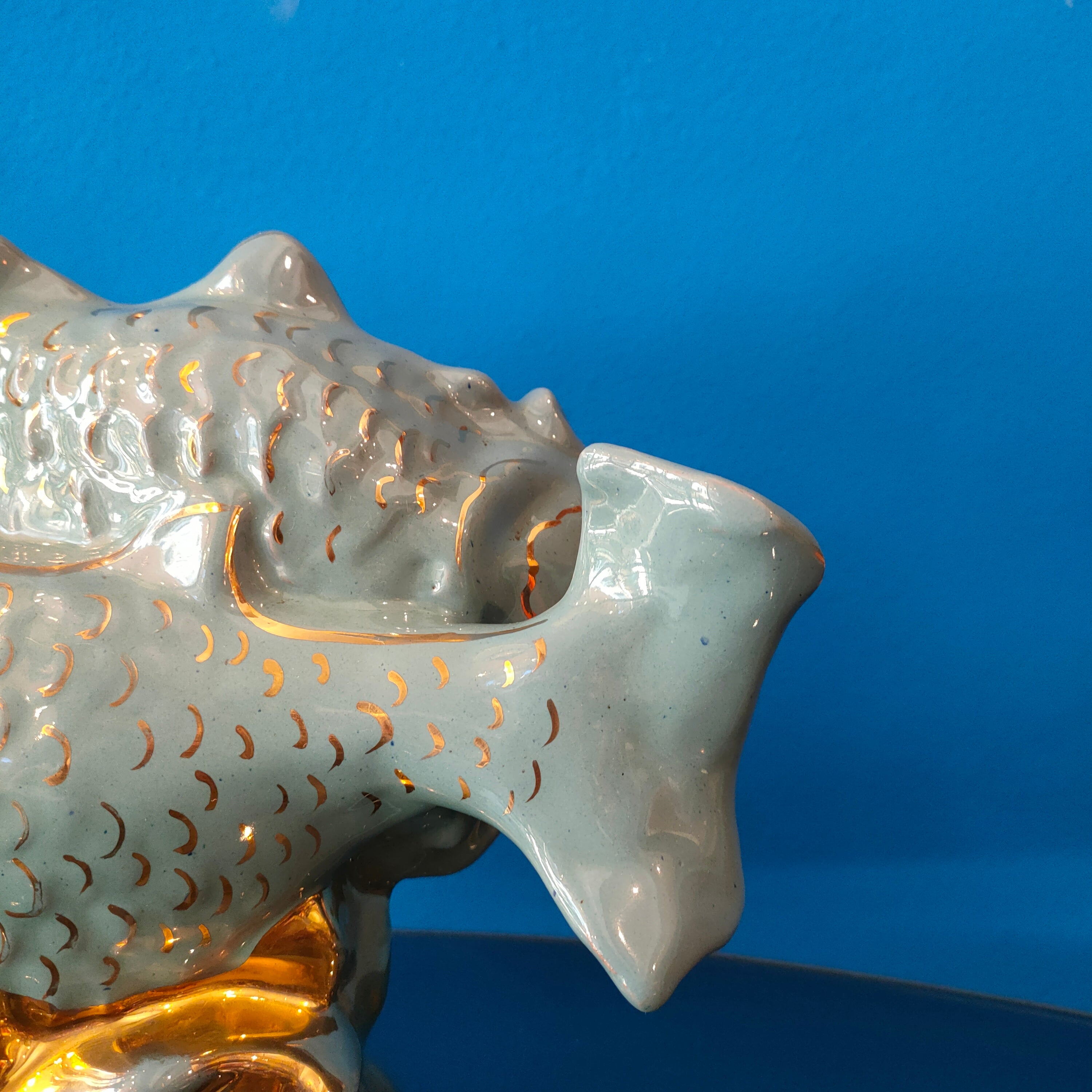 Oggetto decorativo in ceramica "Pesci", 1960s