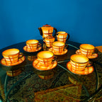 Servizio da tè, manifattura italiana stile Galvani, anni '40