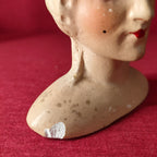 Testina in gesso decorata a mano, 1920s