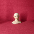 Testina in gesso decorata a mano, 1920s