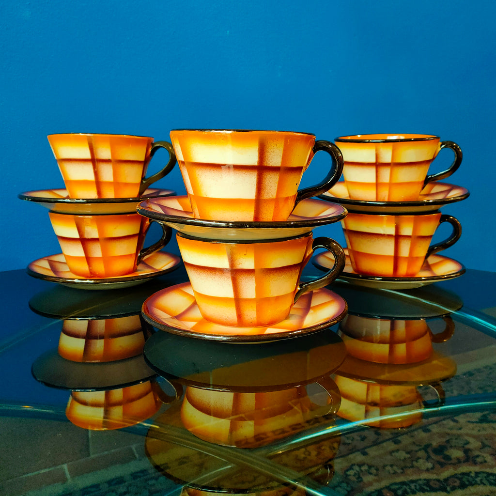 Servizio da tè, manifattura italiana stile Galvani, anni '40