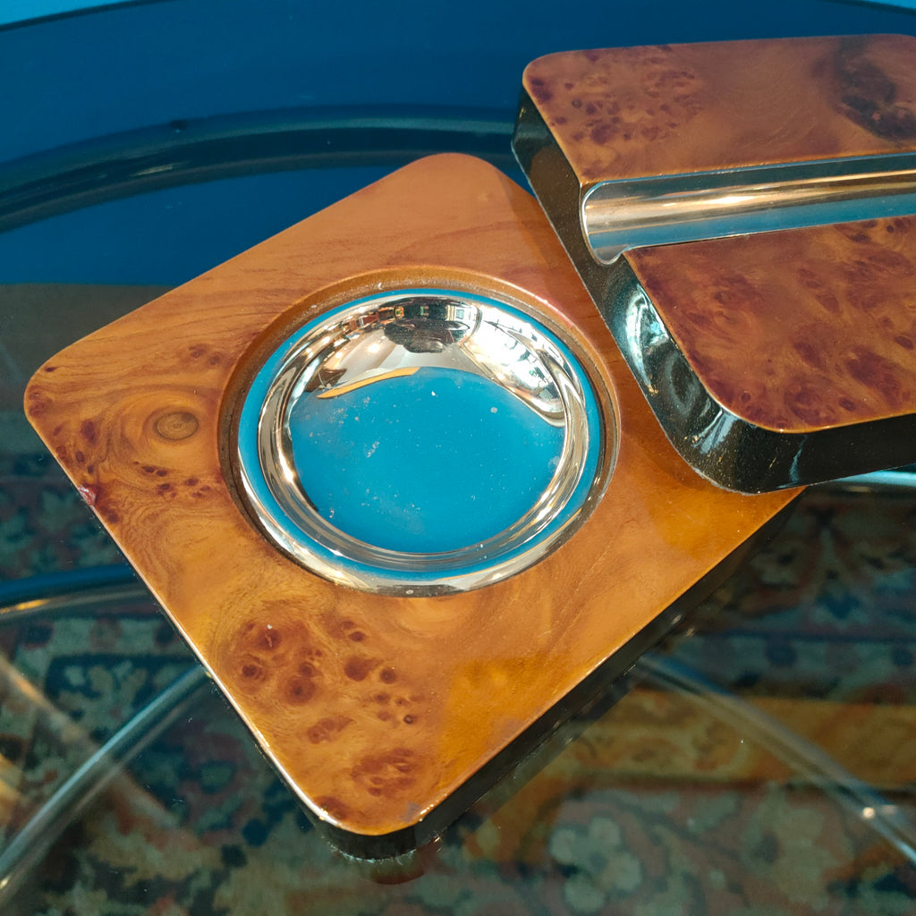 Posacenere per sigari chiusura scorrevole