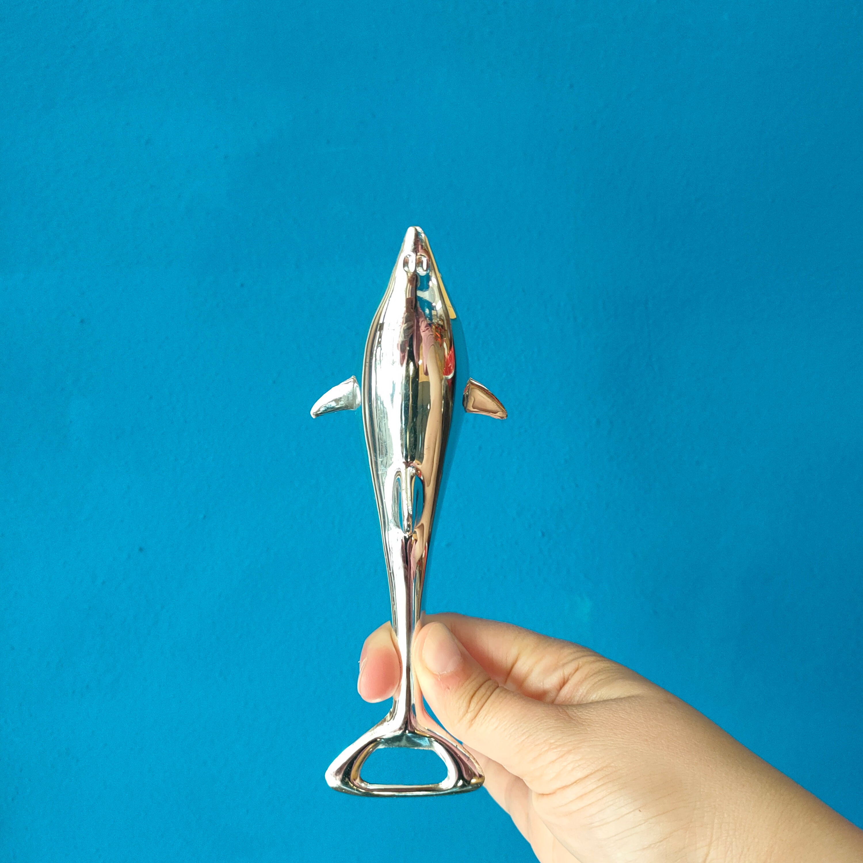"Delfino", apribottiglie in metallo