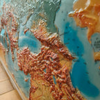 Europa Fisica in rilievo - Italia, 1964