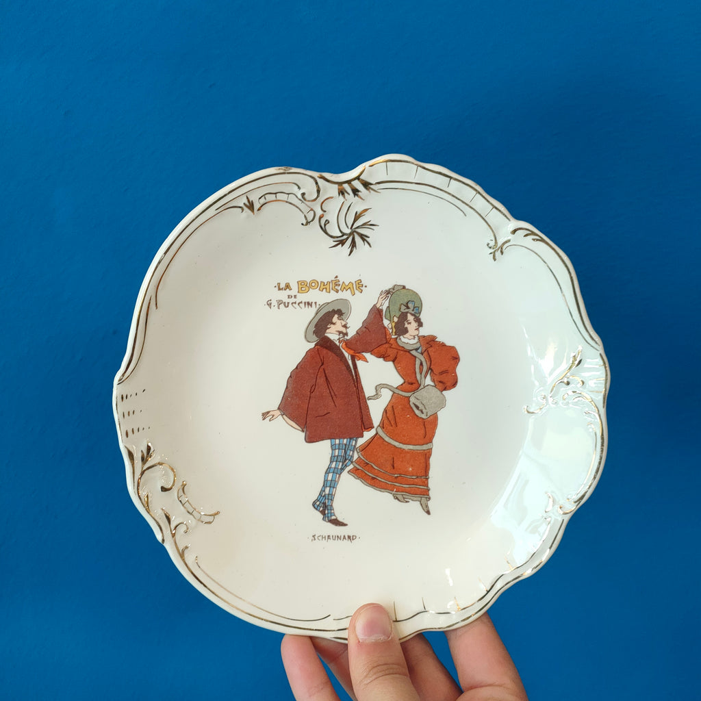 Piatto S.C. Richard, serie Ricordi "La Bohème", 1970s
