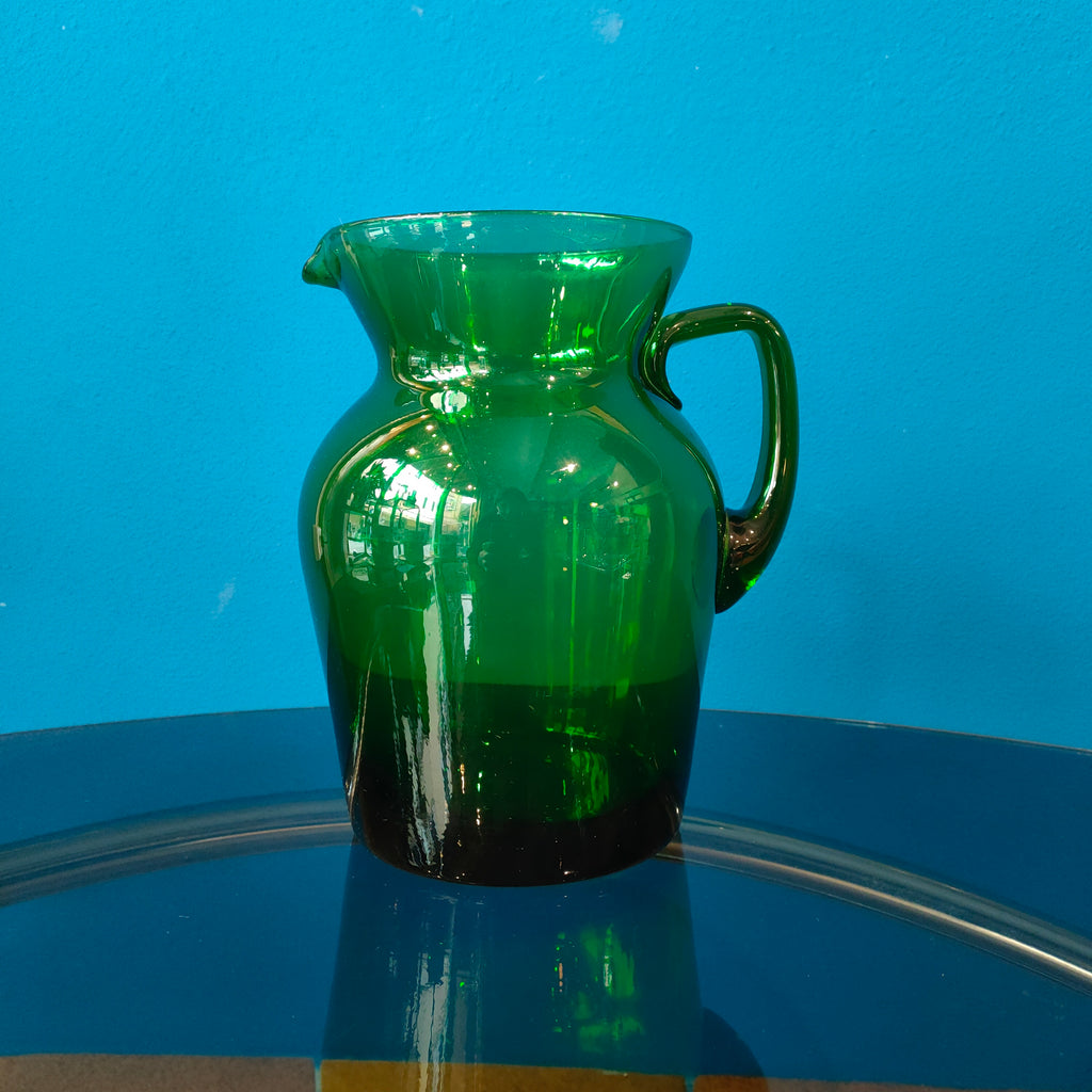 Vetro di Empoli - brocca forma squadrata