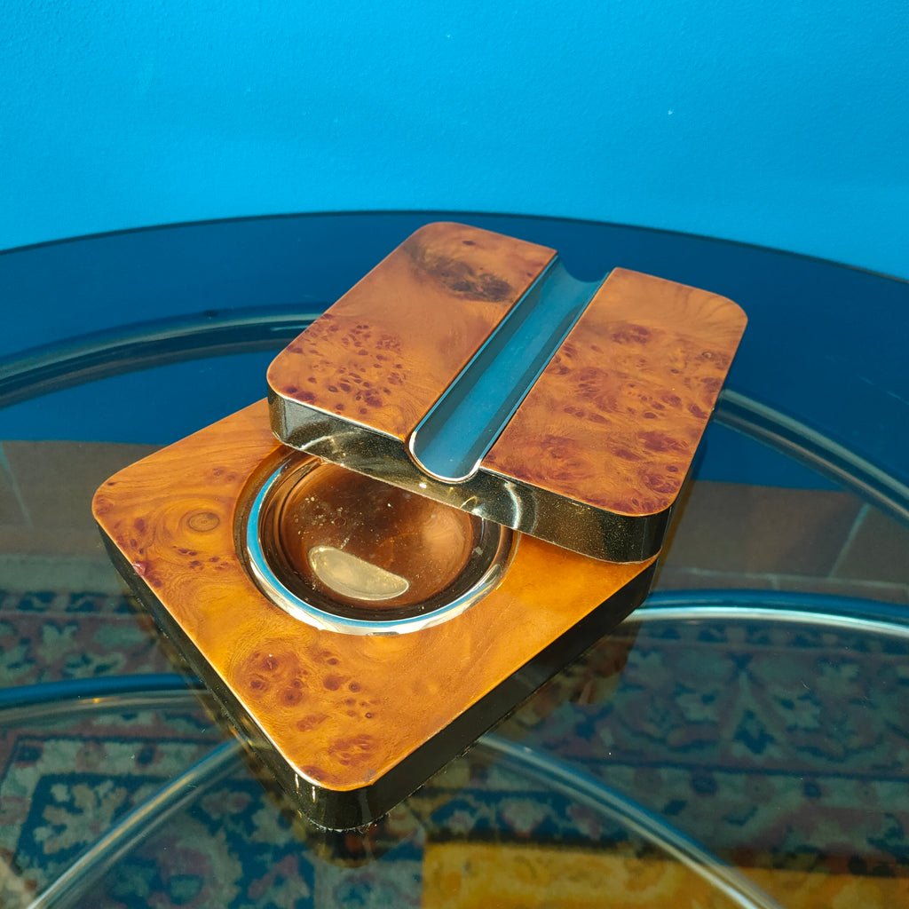 Posacenere per sigari chiusura scorrevole