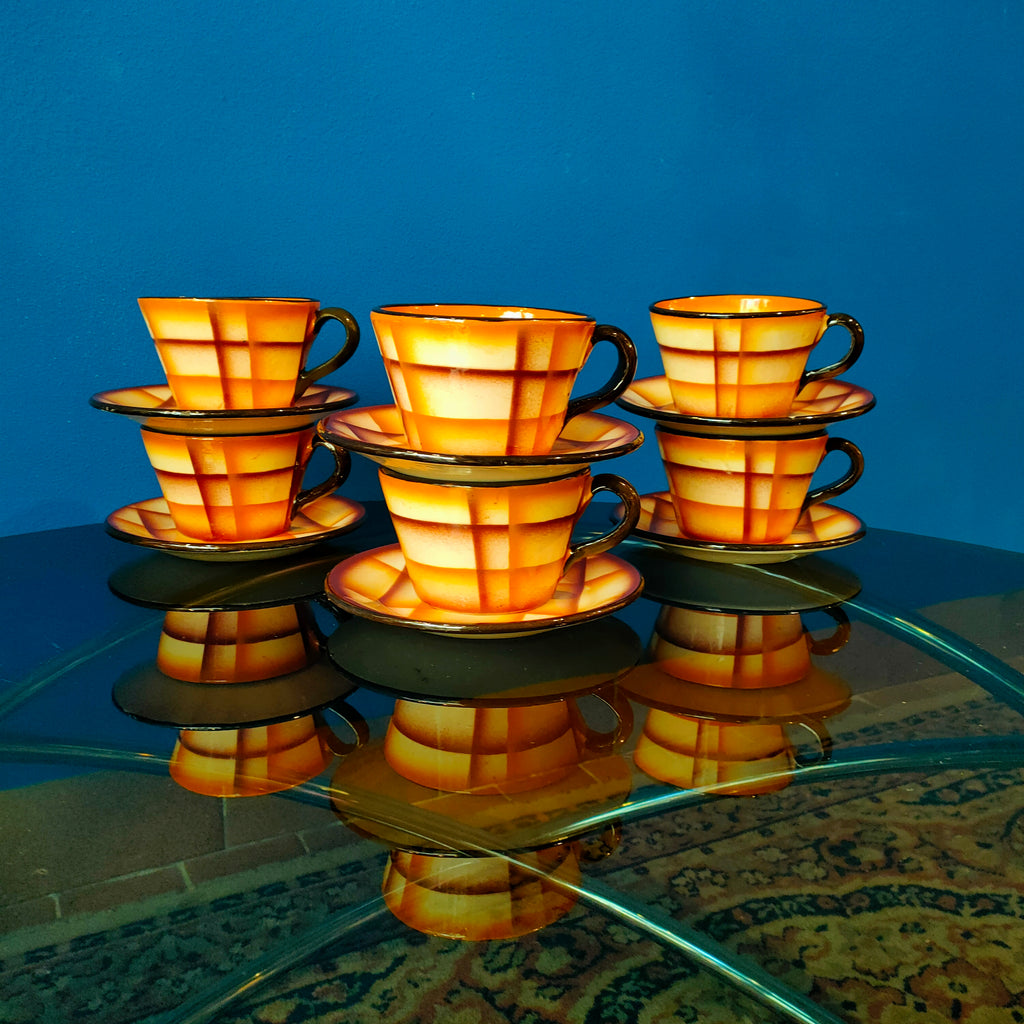 Servizio da tè, manifattura italiana stile Galvani, anni '40