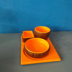 Set per aperitivo in ceramica - 1970s