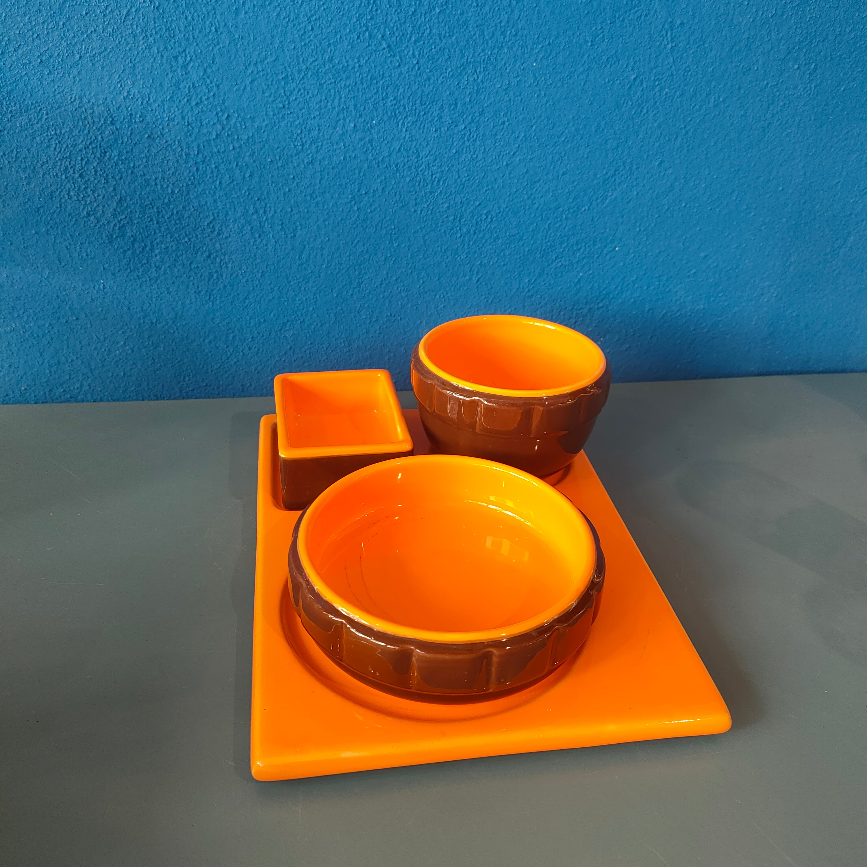Set per aperitivo in ceramica - 1970s