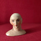 Testina in gesso decorata a mano, 1920s