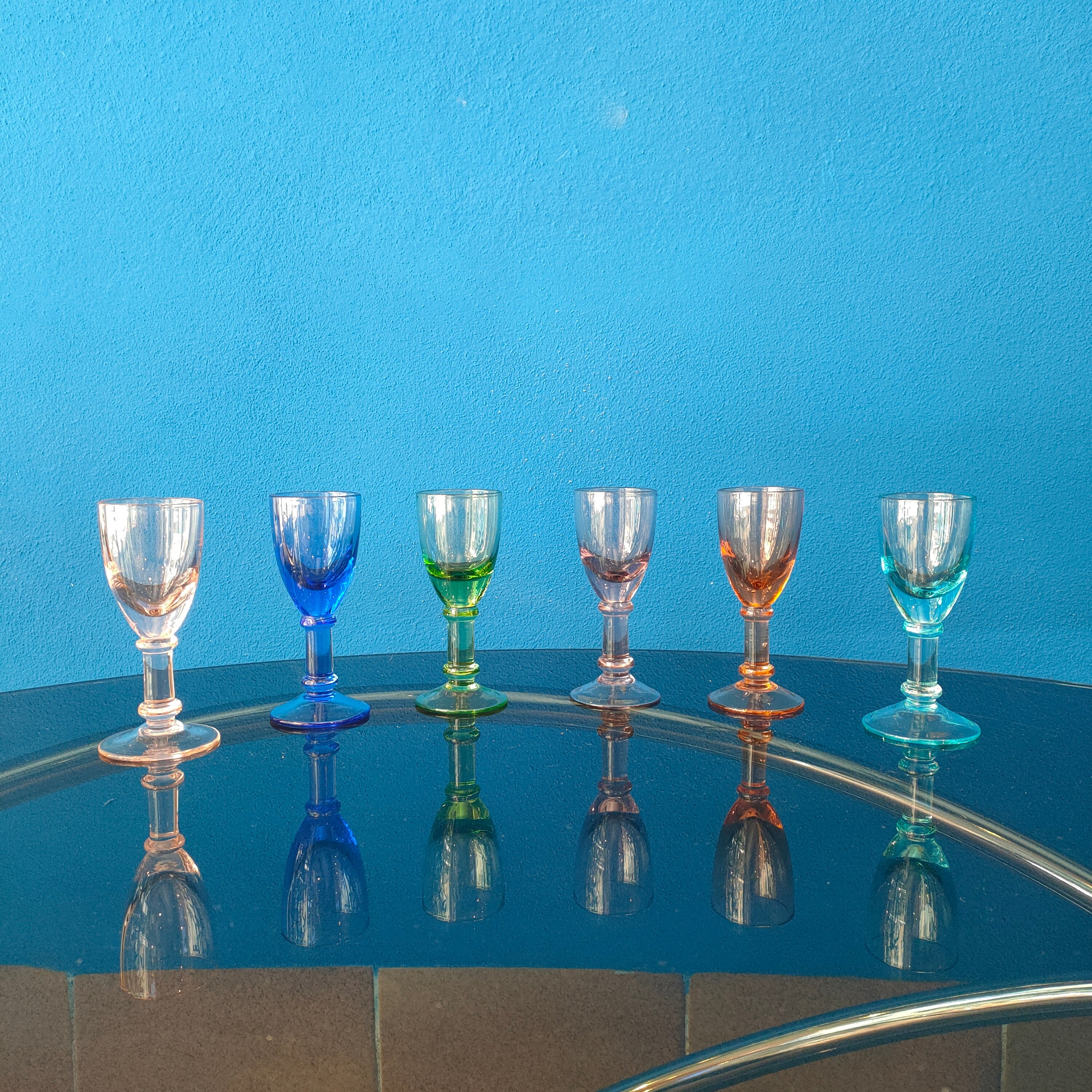 Piccoli bicchieri liquore "Arlecchino"