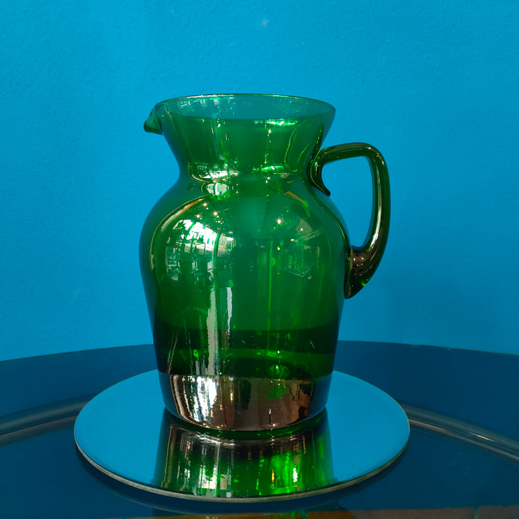 Vetro di Empoli - brocca forma squadrata