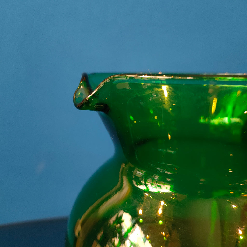 Vetro di Empoli - brocca forma squadrata