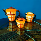 Servizio da tè, manifattura italiana stile Galvani, anni '40