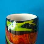 Vaso cilindrico in vetro soffiato