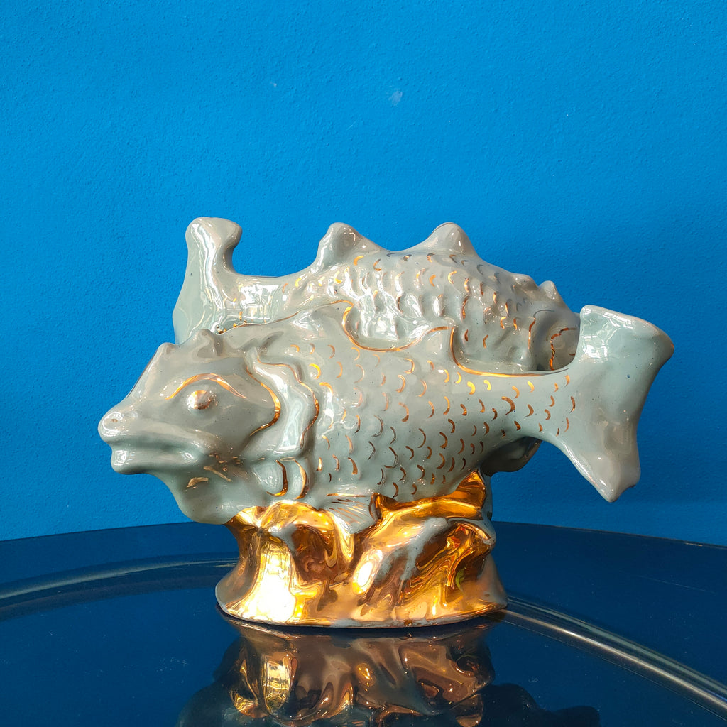 Oggetto decorativo in ceramica "Pesci", 1960s