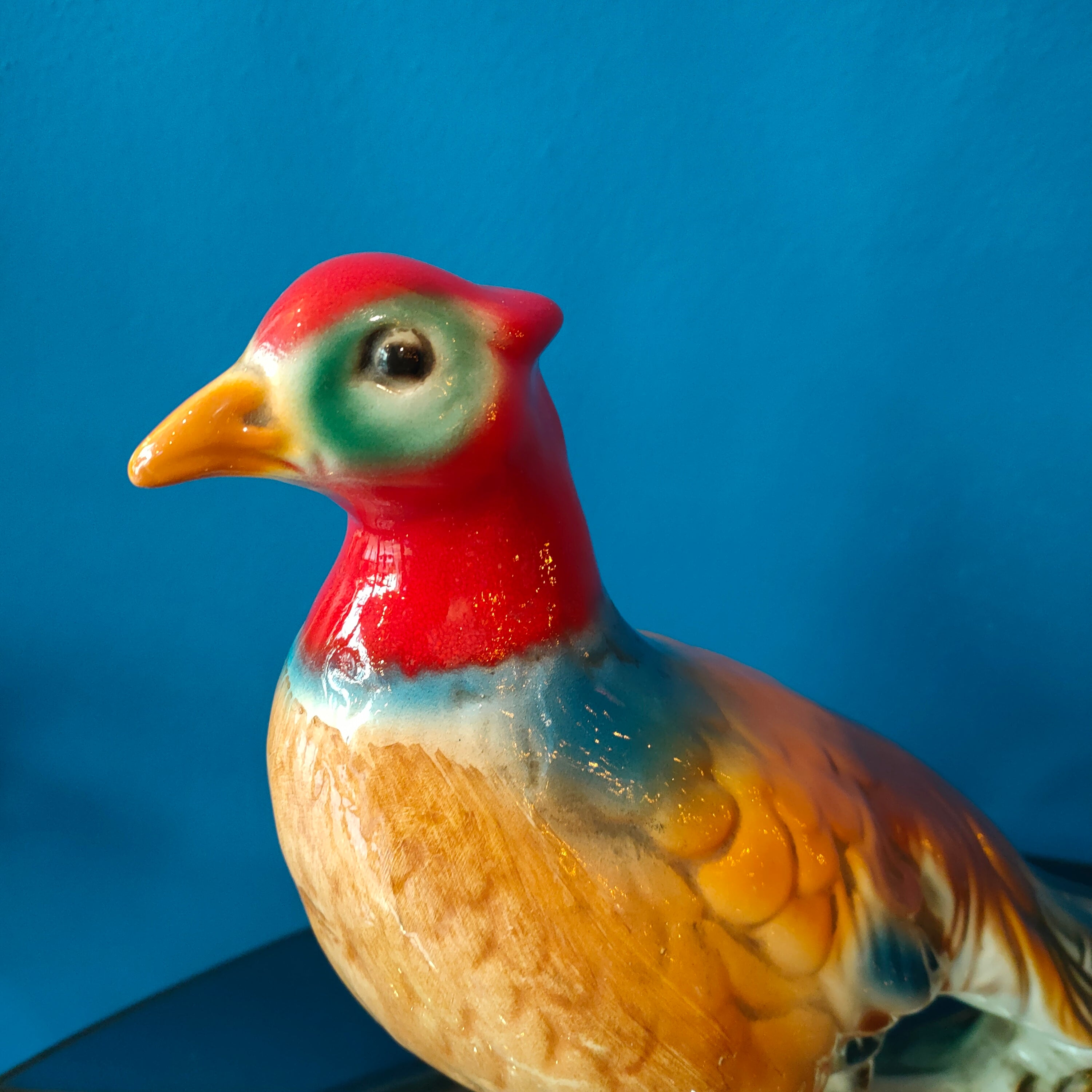 Fagiano decorativo in ceramica - Italia, anni '50