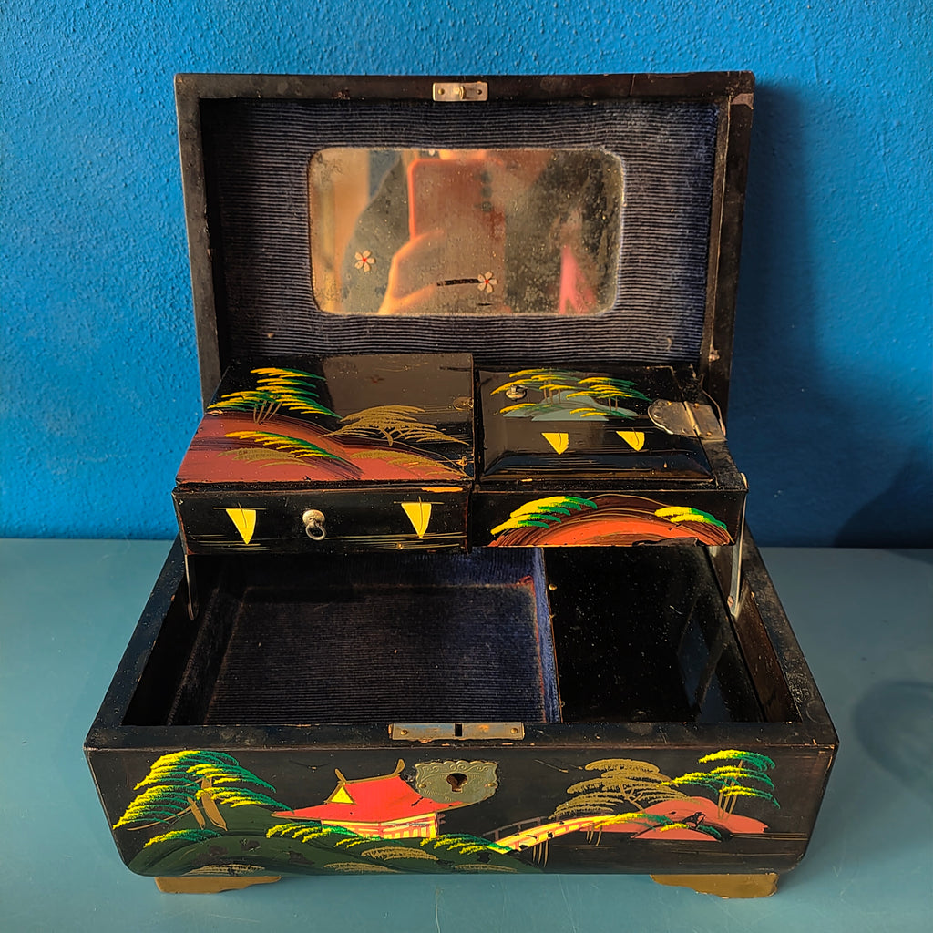 Scatola musicale portagioielli Giapponese, 1960s-70s