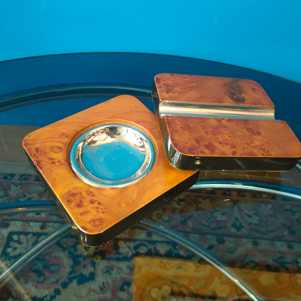 Posacenere per sigari chiusura scorrevole