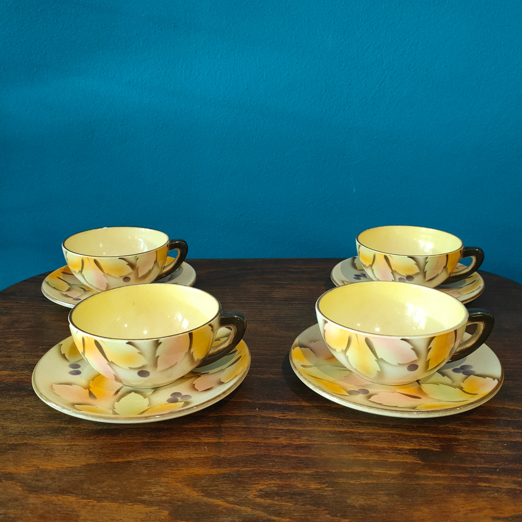 Set tazze da tè e accessori, La Colonnata, Sesto Fiorentino, 1930s