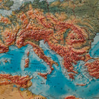 Europa Fisica in rilievo - Italia, 1964