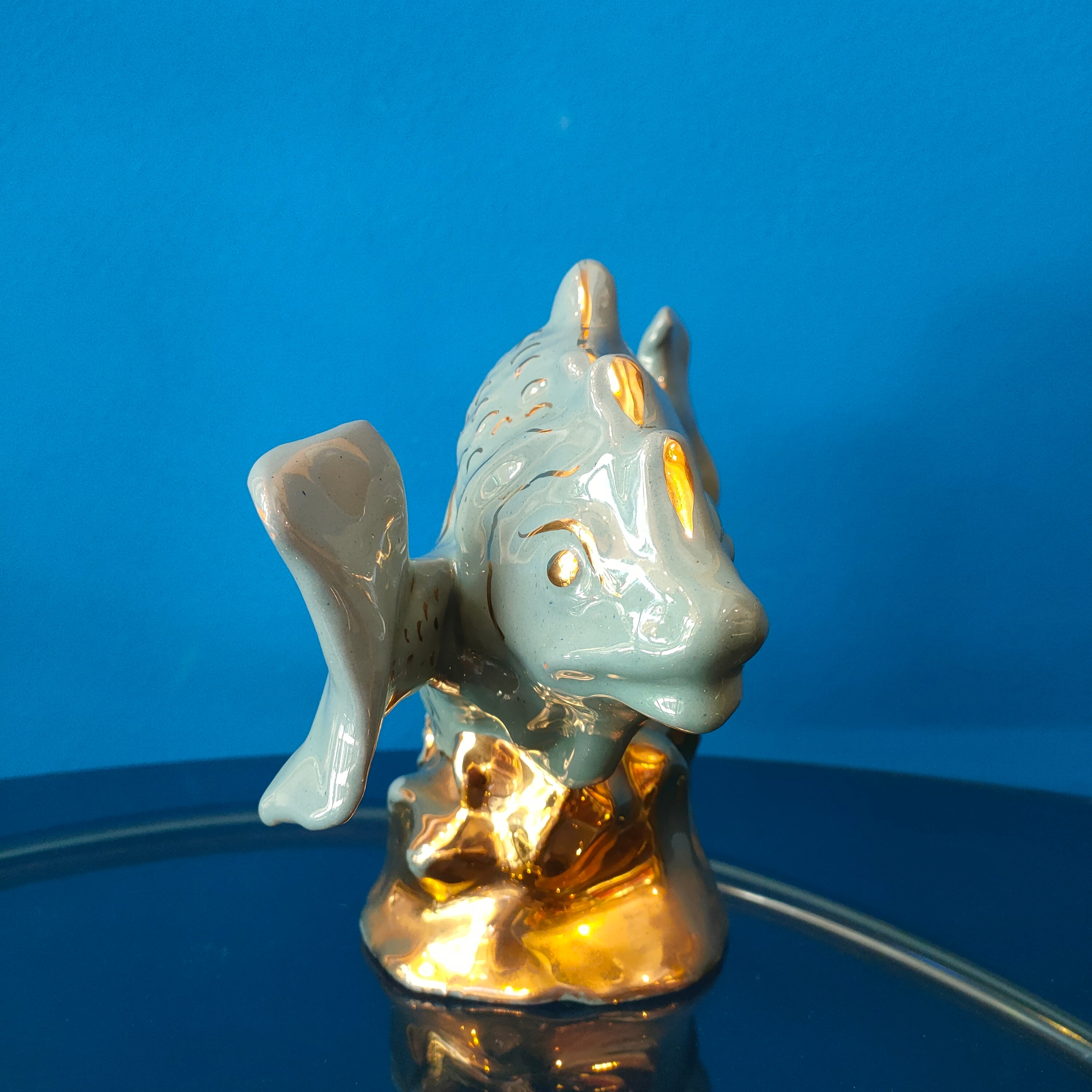 Oggetto decorativo in ceramica "Pesci", 1960s