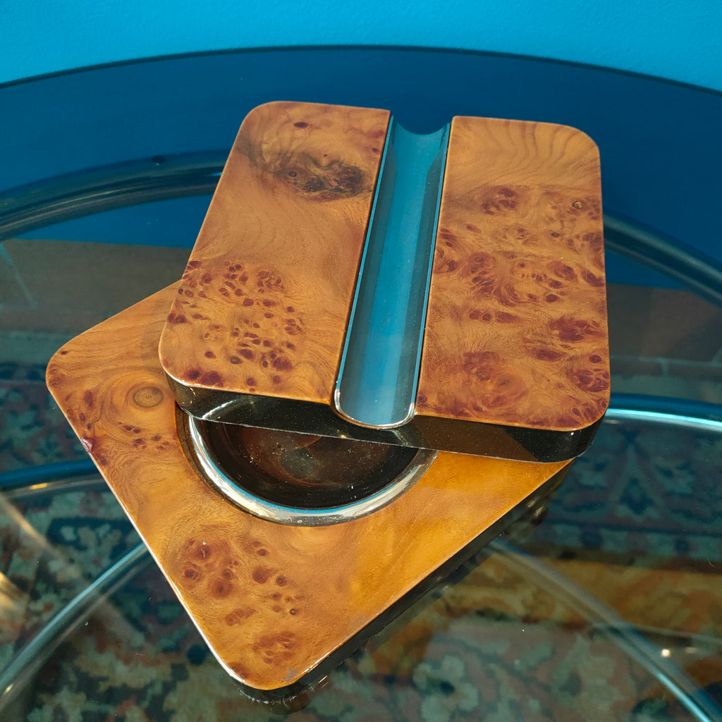 Posacenere per sigari chiusura scorrevole