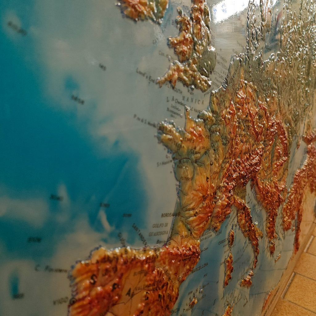 Europa Fisica in rilievo - Italia, 1964