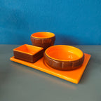 Set per aperitivo in ceramica - 1970s